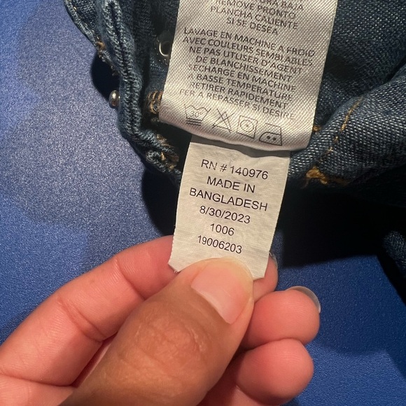 Toddler Lee Shortalls Denim Cotton Blend Size 2T - Picture 6 of 6